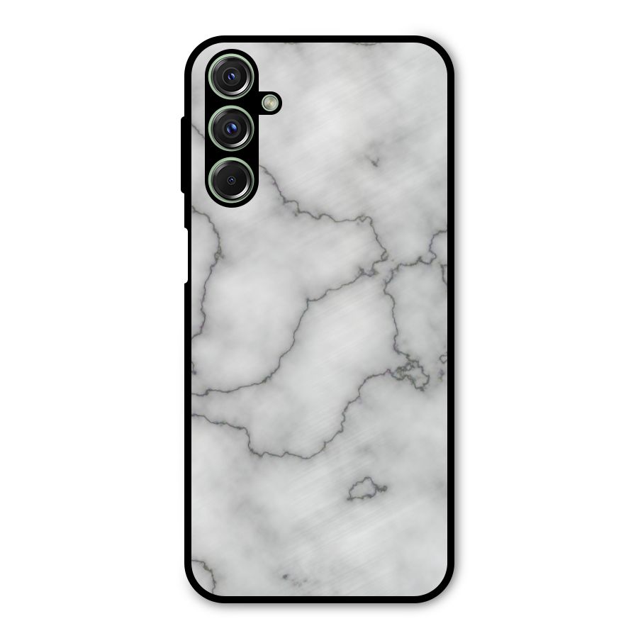 Grey Marble Metal Back Case for Galaxy M34