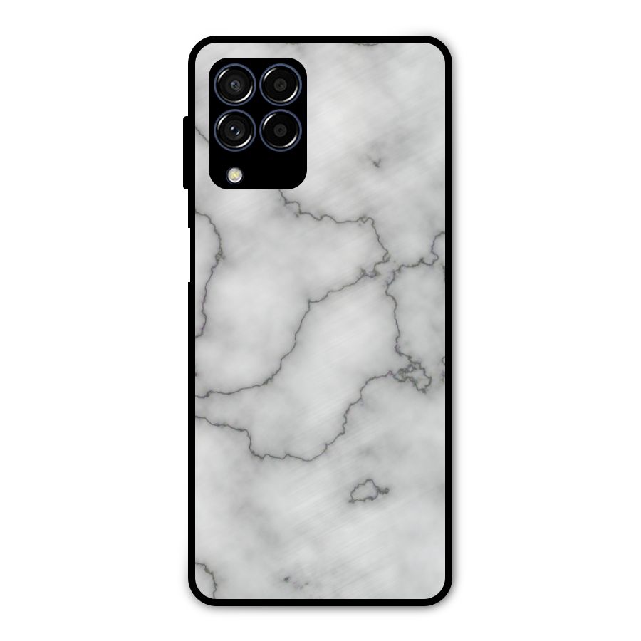 Grey Marble Metal Back Case for Galaxy M53 5G