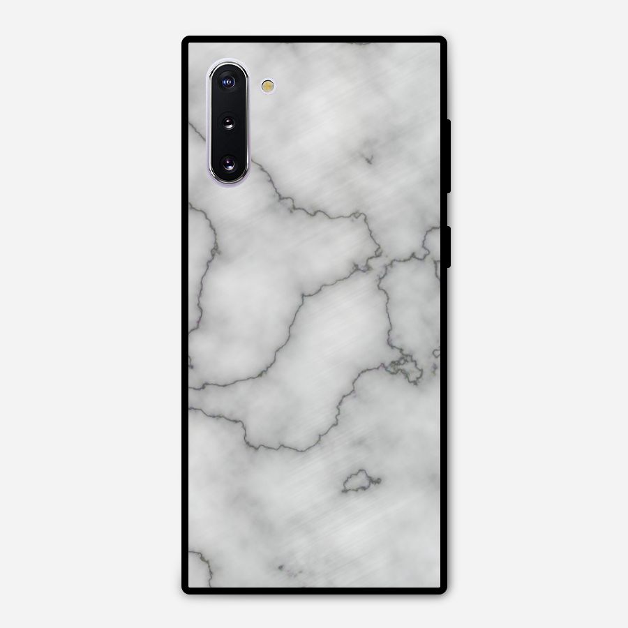 Grey Marble Metal Back Case for Galaxy Note 10