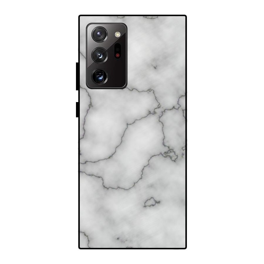 Grey Marble Metal Back Case for Galaxy Note 20 Ultra