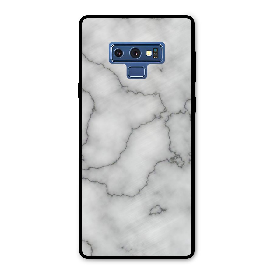 Grey Marble Metal Back Case for Galaxy Note 9