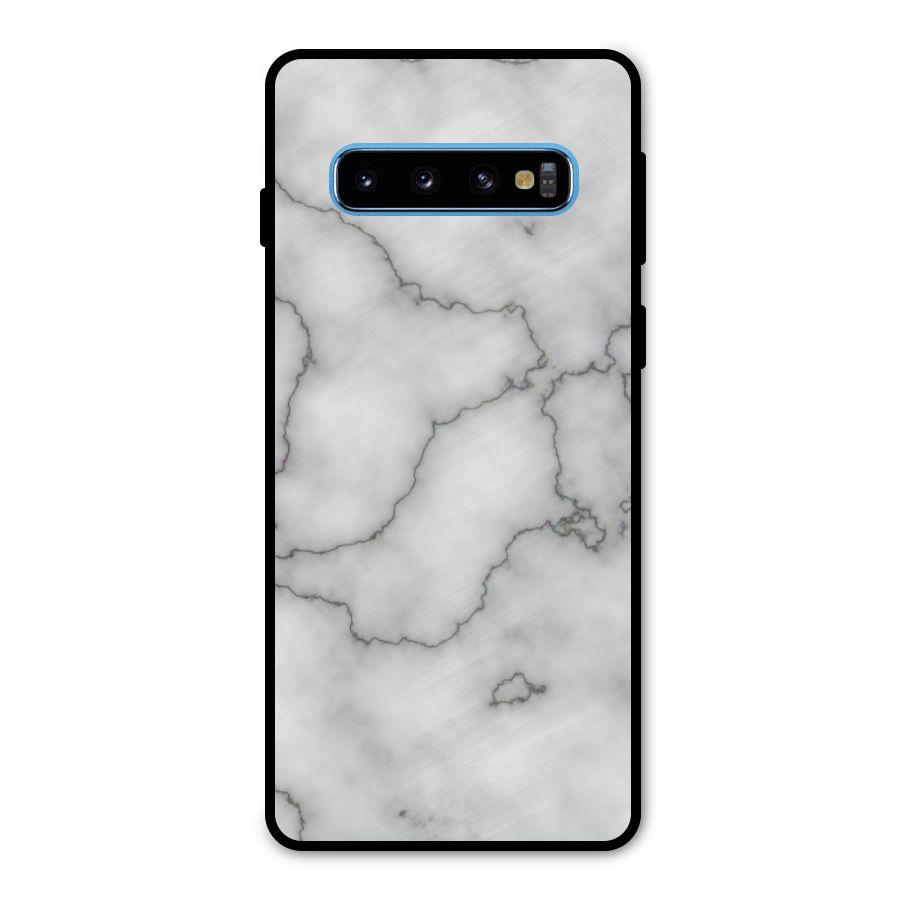 Grey Marble Metal Back Case for Galaxy S10