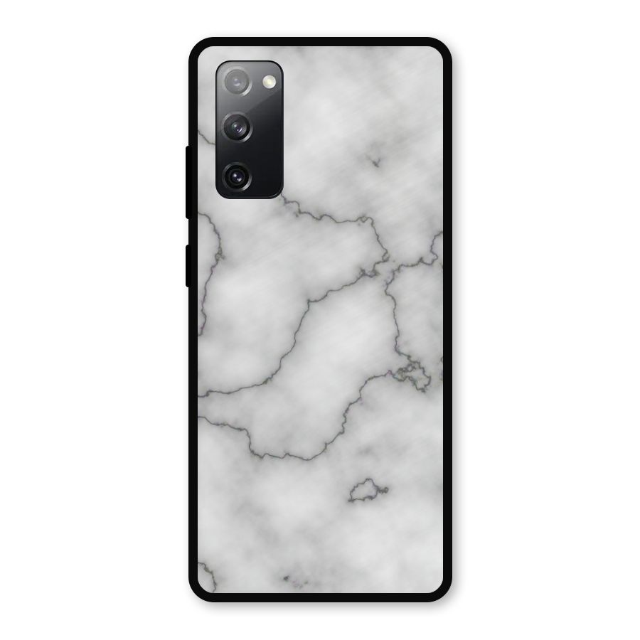 Grey Marble Metal Back Case for Galaxy S20 FE