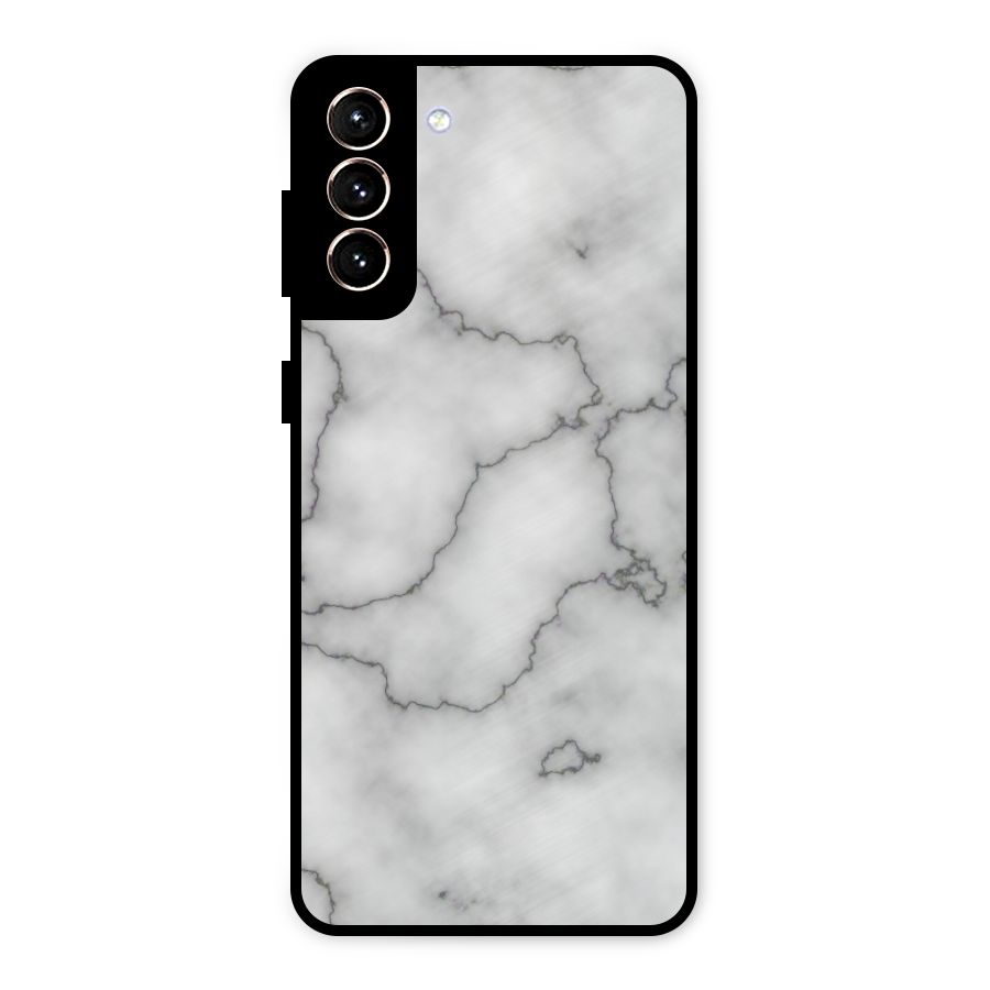 Grey Marble Metal Back Case for Galaxy S21 Plus