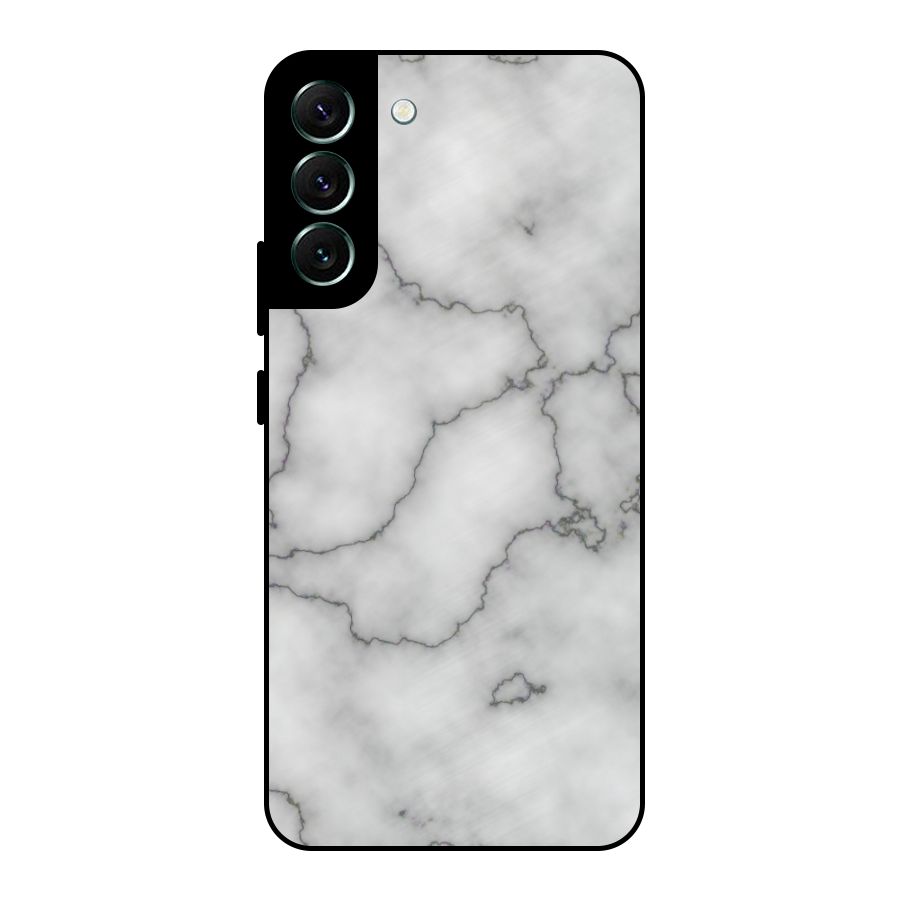 Grey Marble Metal Back Case for Galaxy S22 Plus 5G