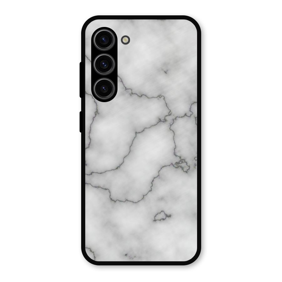 Grey Marble Metal Back Case for Galaxy S23