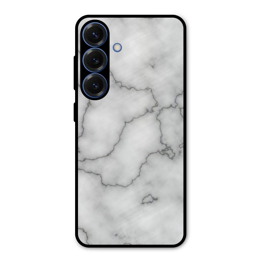 Grey Marble Metal Back Case for Galaxy S25
