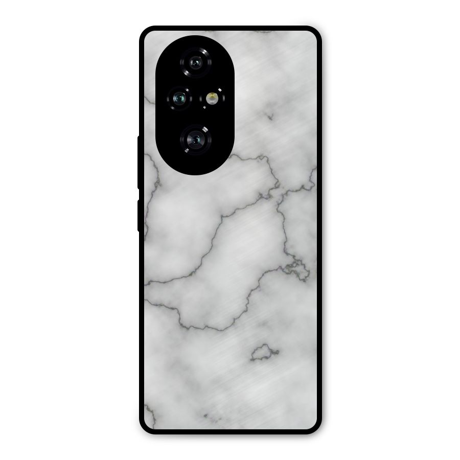 Grey Marble Metal Back Case for Honor 200 Pro