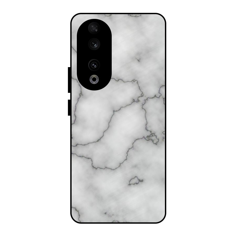 Grey Marble Metal Back Case for Honor 90