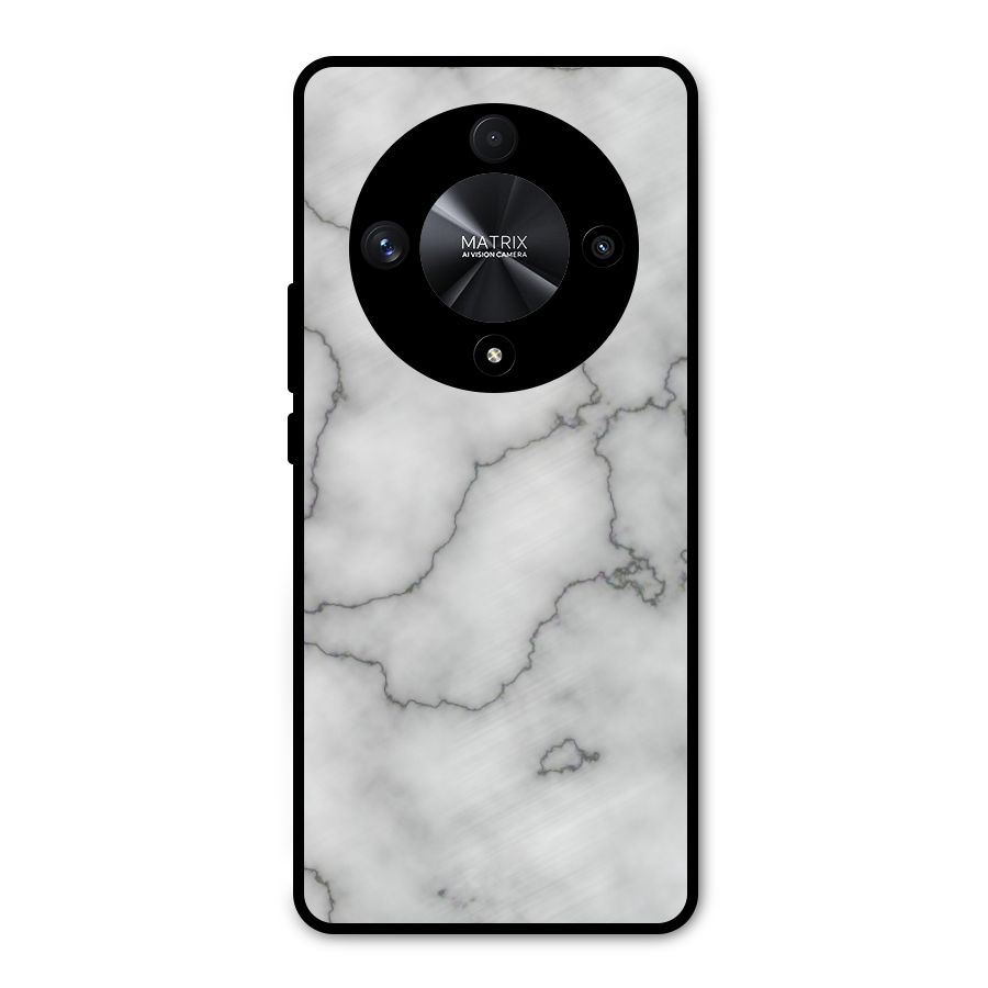 Grey Marble Metal Back Case for Honor X9b
