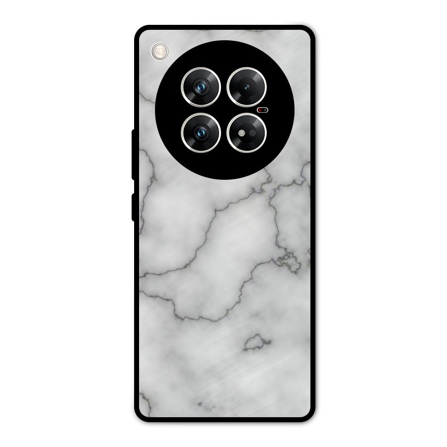 Grey Marble Metal Back Case for Infinix Zero 40 5G