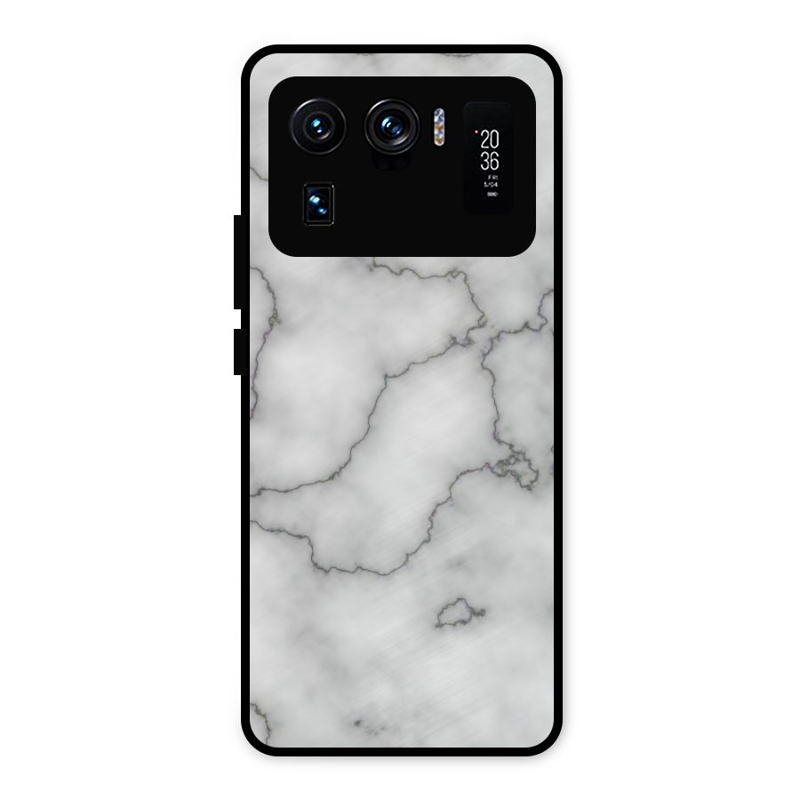 Grey Marble Metal Back Case for Mi 11 Ultra