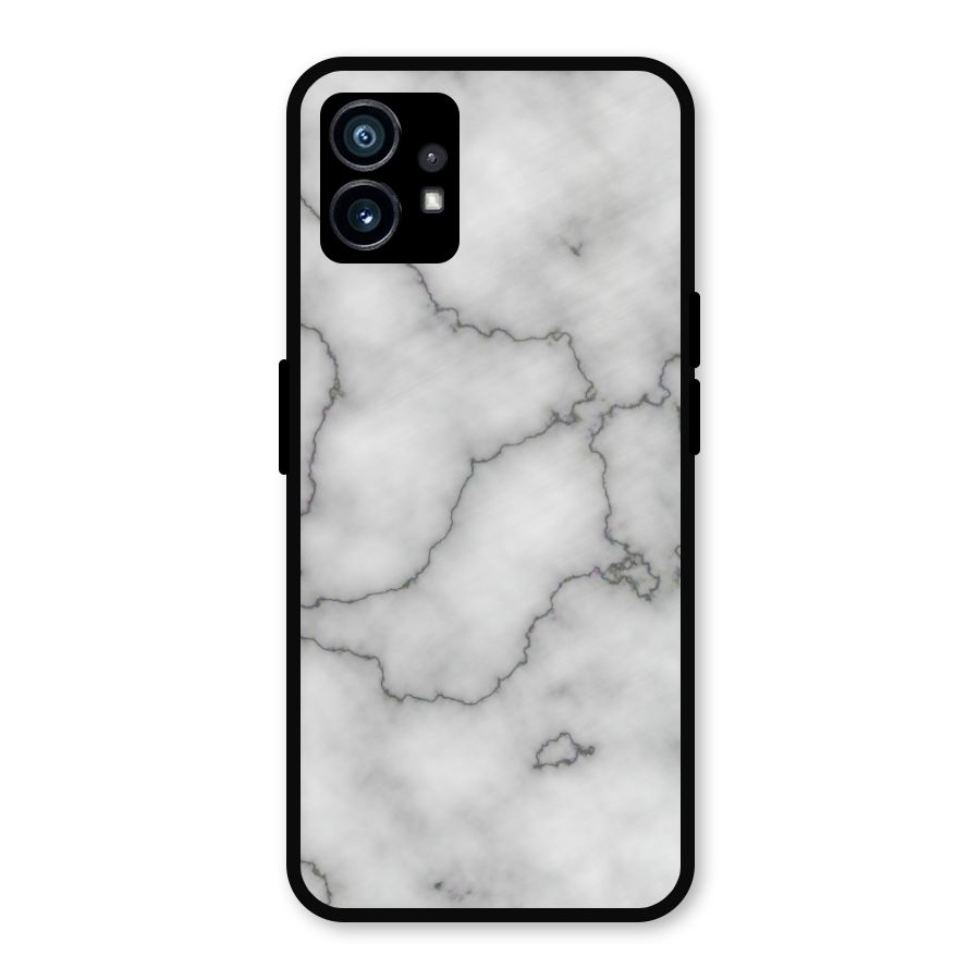 Grey Marble Metal Back Case for Nothing Phone 1