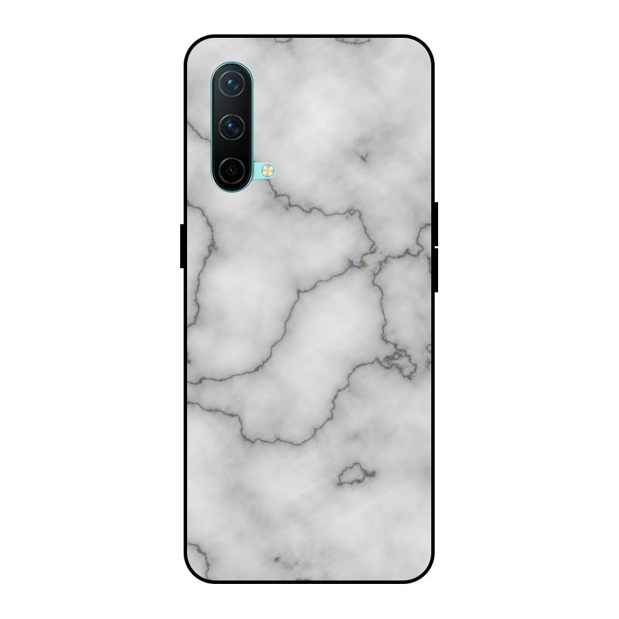 Grey Marble Metal Back Case for OnePlus Nord CE 5G