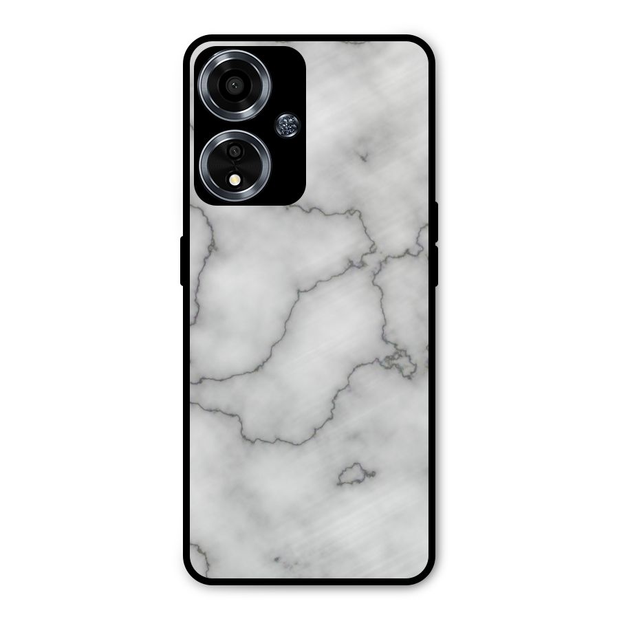 Grey Marble Metal Back Case for Oppo A59