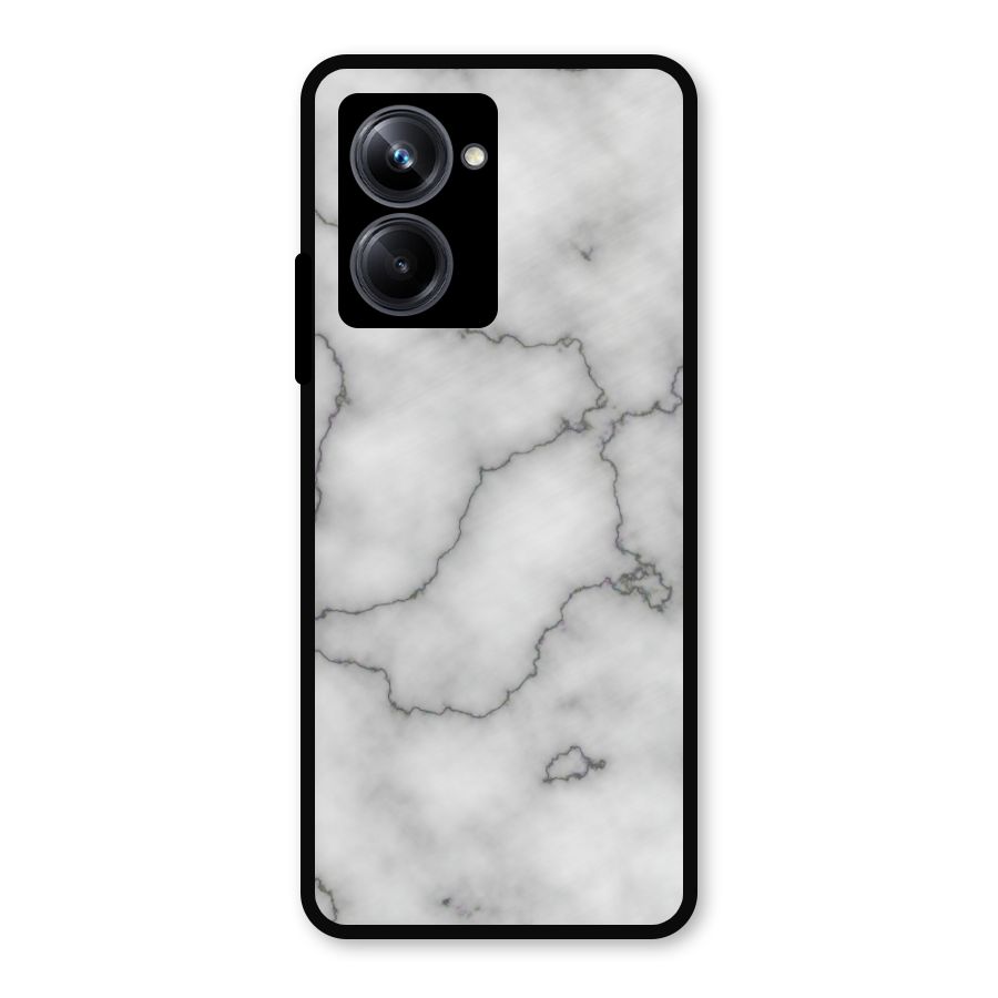 Grey Marble Metal Back Case for Realme 10 Pro