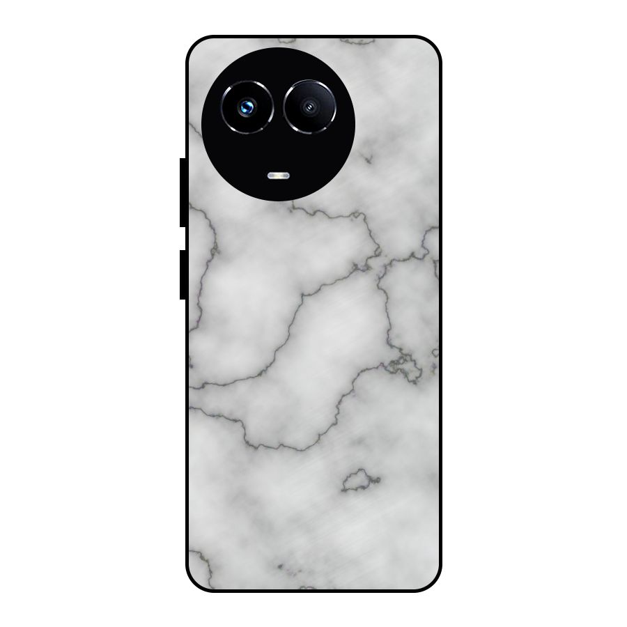 Grey Marble Metal Back Case for Realme 11 5G