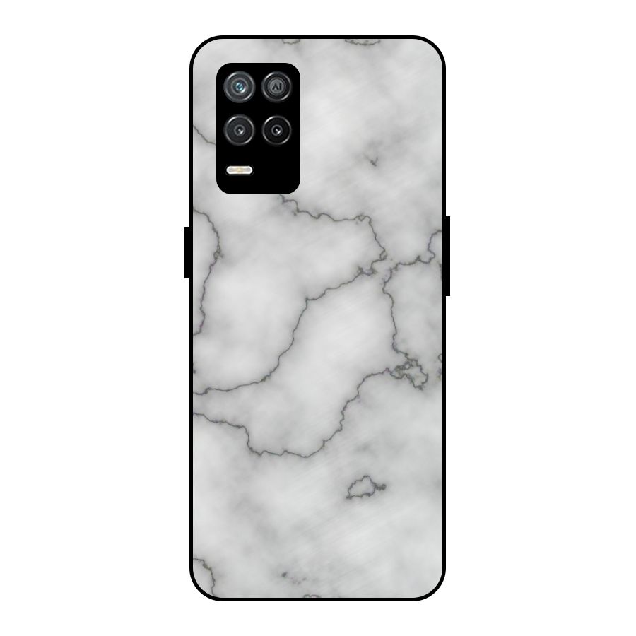 Grey Marble Metal Back Case for Realme 8 5G