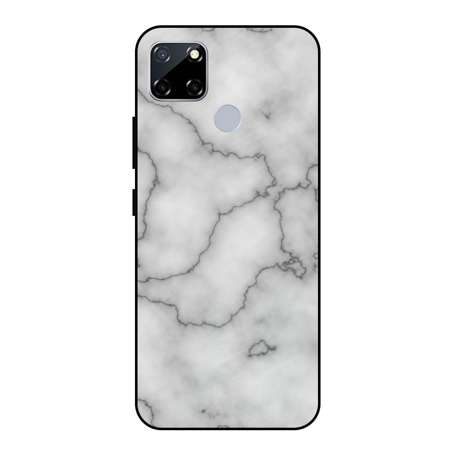 Grey Marble Metal Back Case for Realme Narzo 20