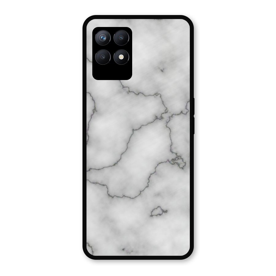 Grey Marble Metal Back Case for Realme Narzo 50