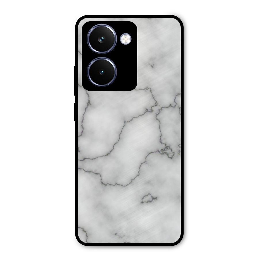 Grey Marble Metal Back Case for Realme P3 Ultra