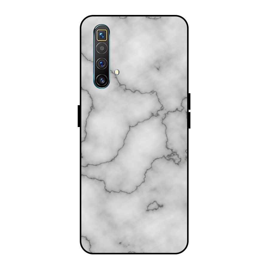 Grey Marble Metal Back Case for Realme X3 SuperZoom