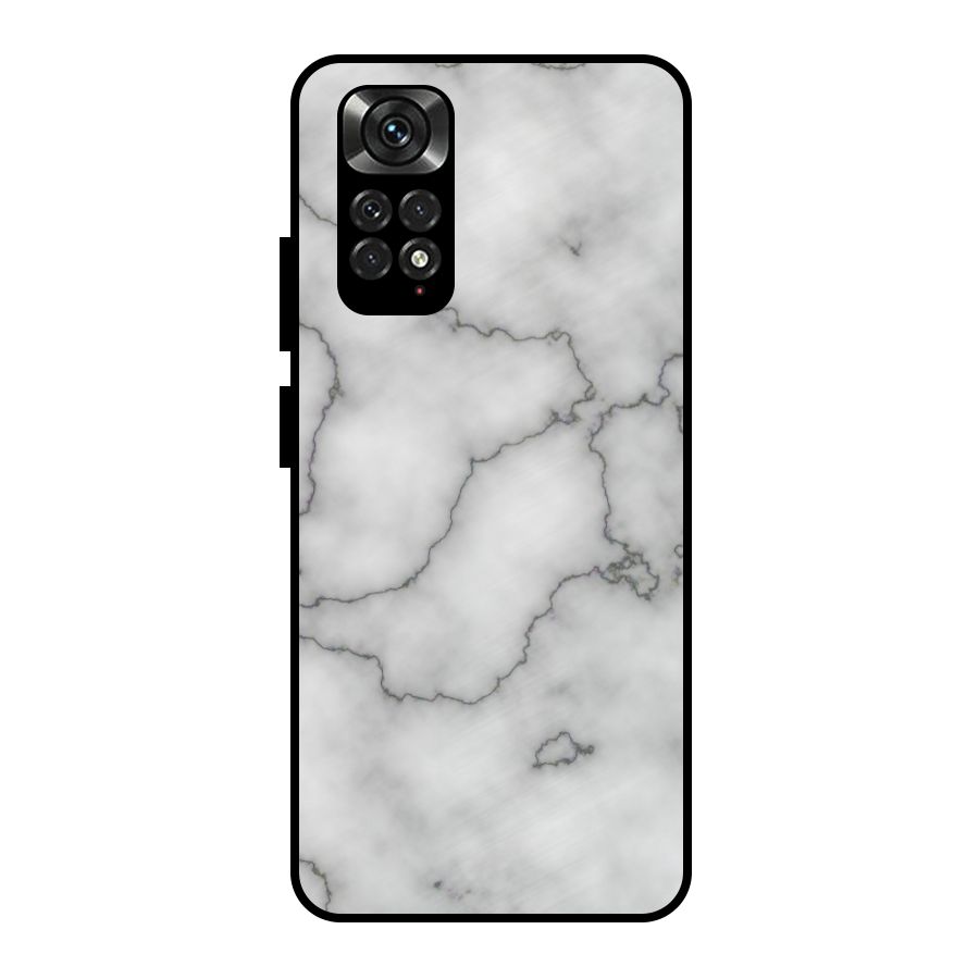 Grey Marble Metal Back Case for Redmi Note 11 Pro