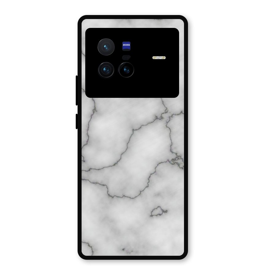 Grey Marble Metal Back Case for Vivo X80