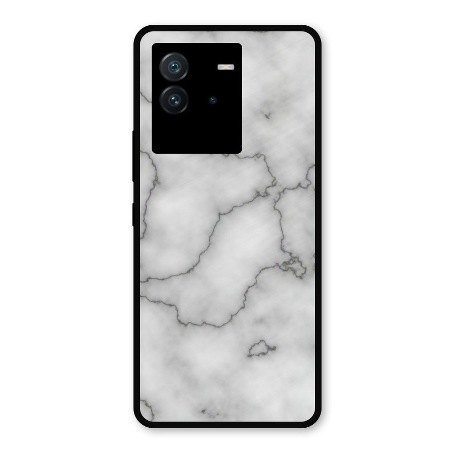 Grey Marble Metal Back Case for iQOO Neo 6 5G