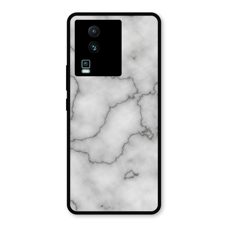 Grey Marble Metal Back Case for iQOO Neo 7 Pro
