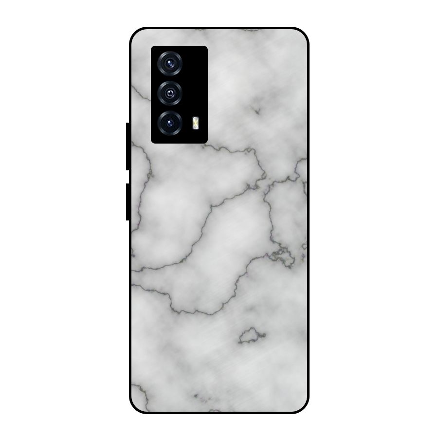 Grey Marble Metal Back Case for iQOO Z5