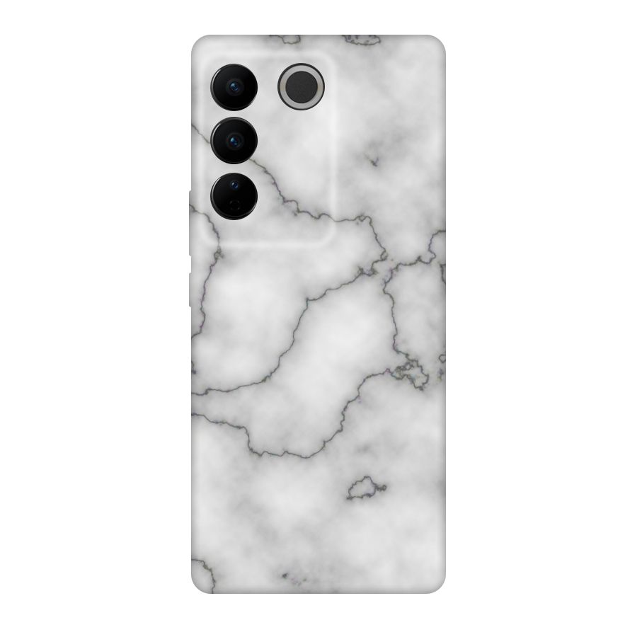Grey Marble Original Polycarbonate Back Case for Vivo V27