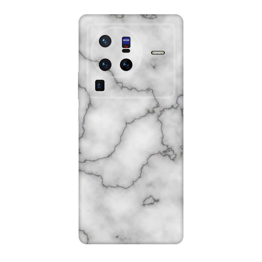 Grey Marble Original Polycarbonate Back Case for Vivo X80