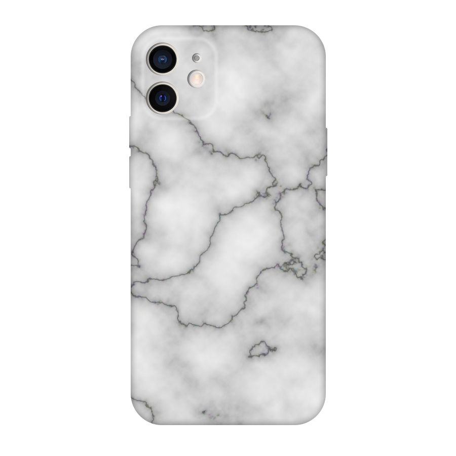 Grey Marble Original Polycarbonate Back Case for iPhone 12