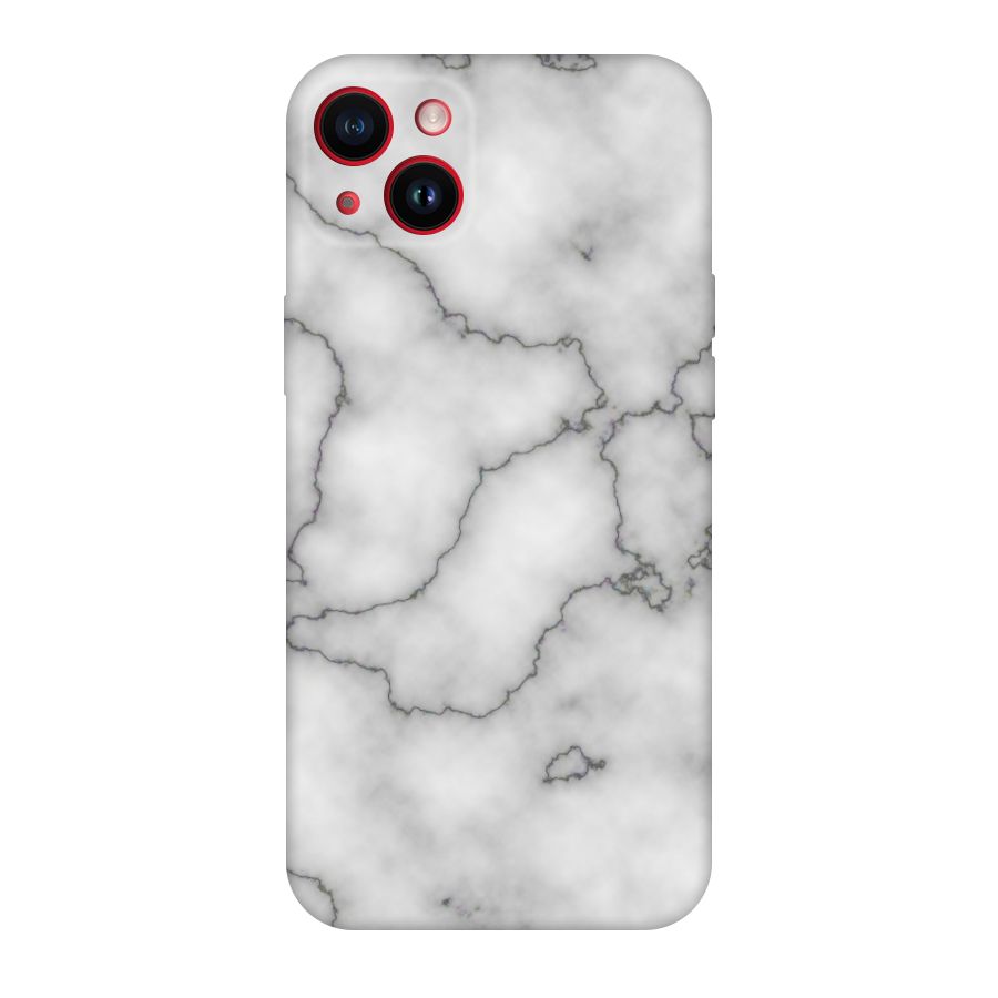 Grey Marble Original Polycarbonate Back Case for iPhone 14 Plus