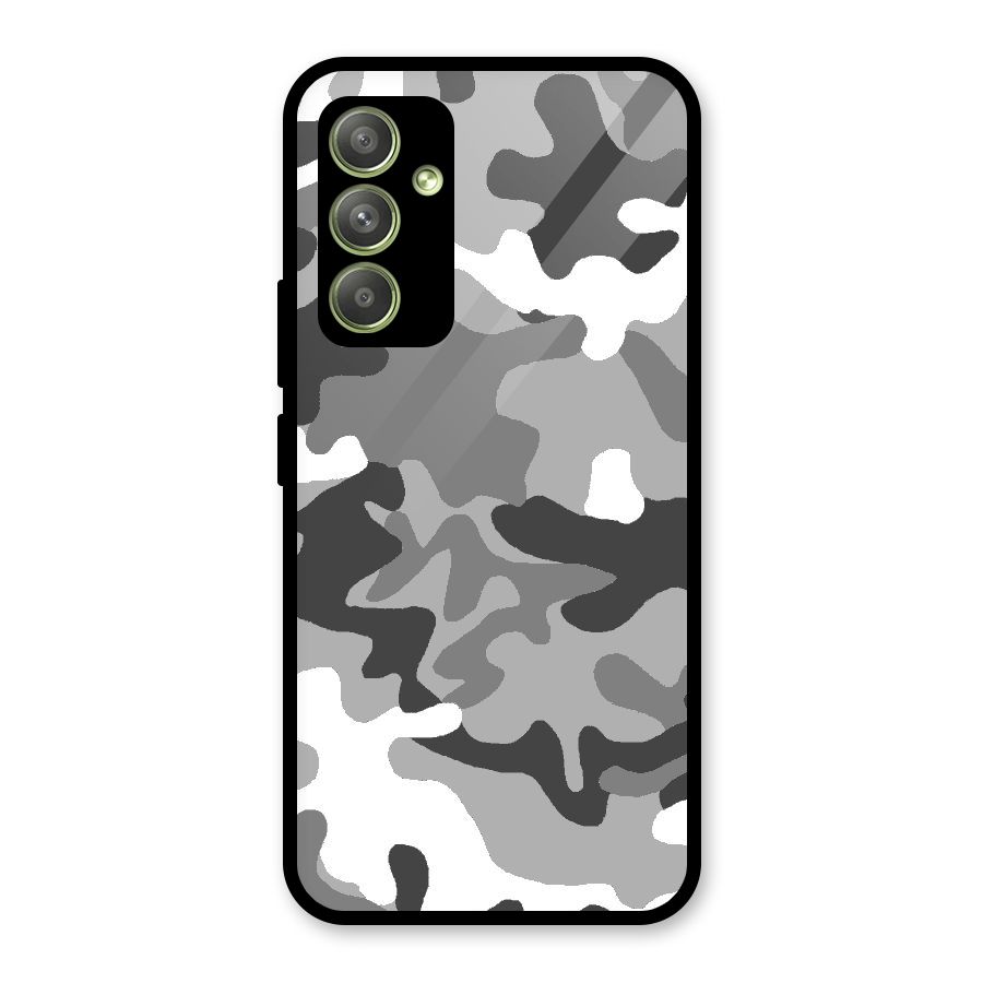 Grey Military Glass Back Case for Galaxy A54