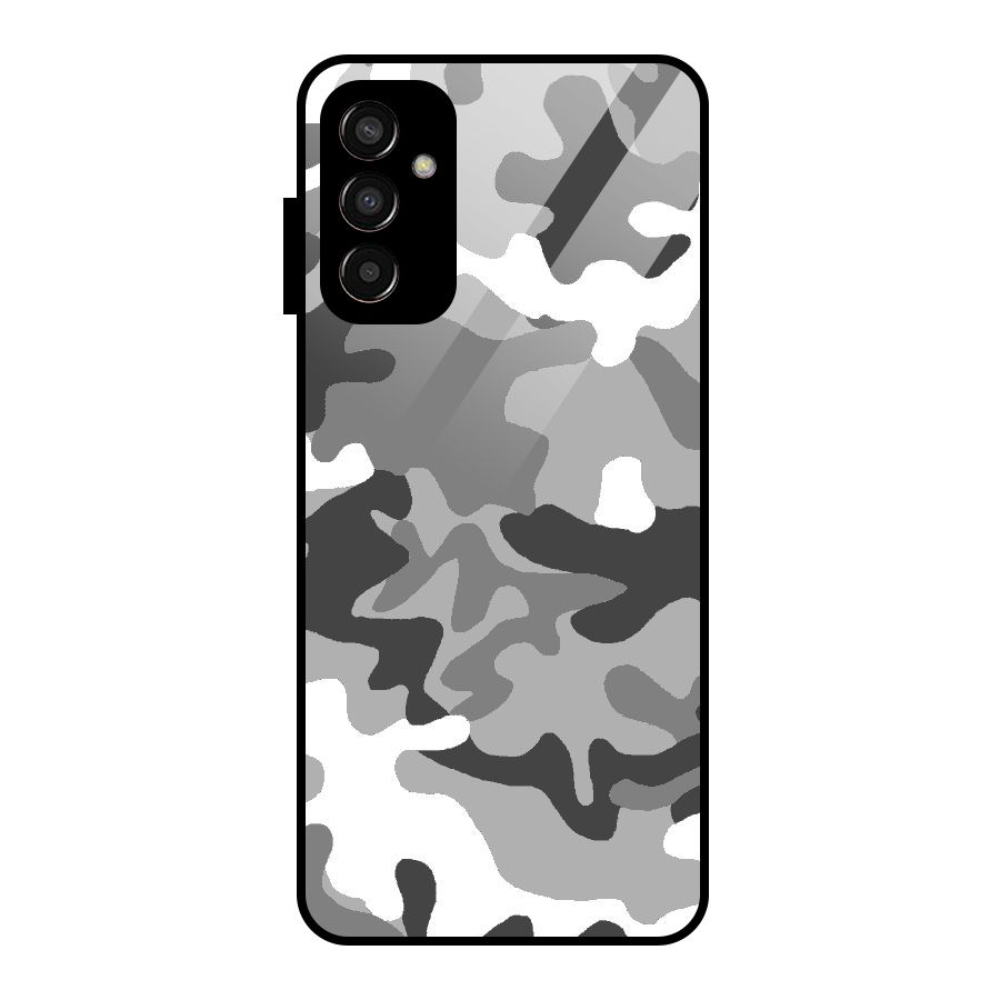 Grey Military Glass Back Case for Galaxy F13