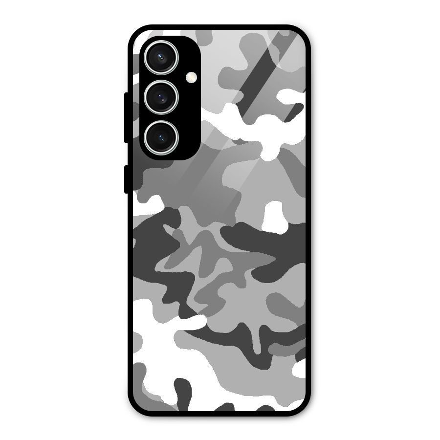 Grey Military Glass Back Case for Galaxy S23 FE