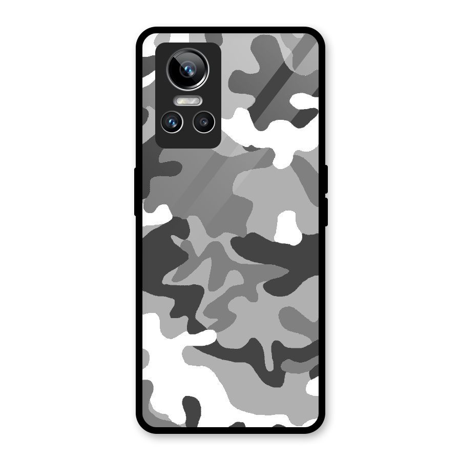 Grey Military Glass Back Case for Realme GT Neo 3