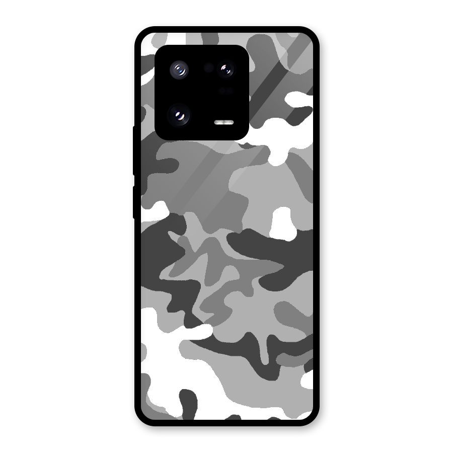 Grey Military Glass Back Case for Xiaomi 13 Pro