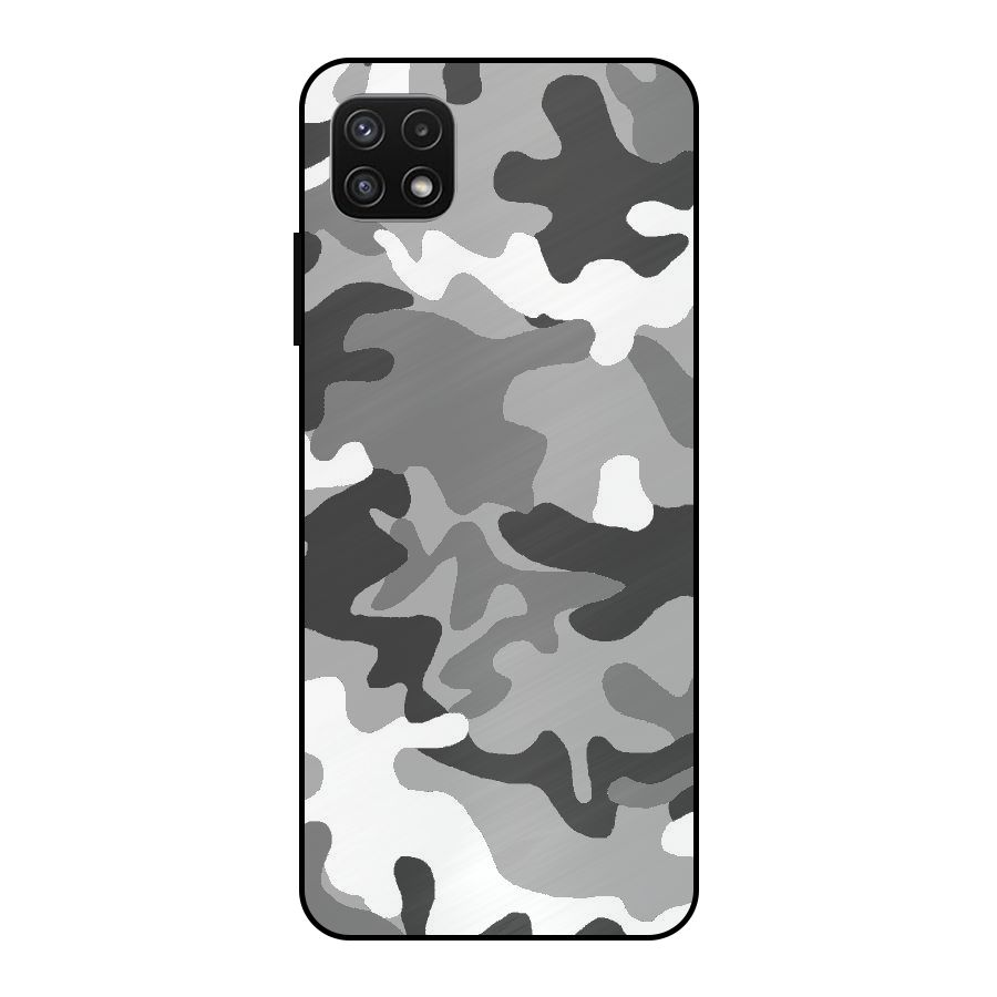 Grey Military Metal Back Case for Galaxy A22 5G