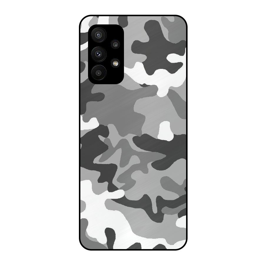 Grey Military Metal Back Case for Galaxy A23