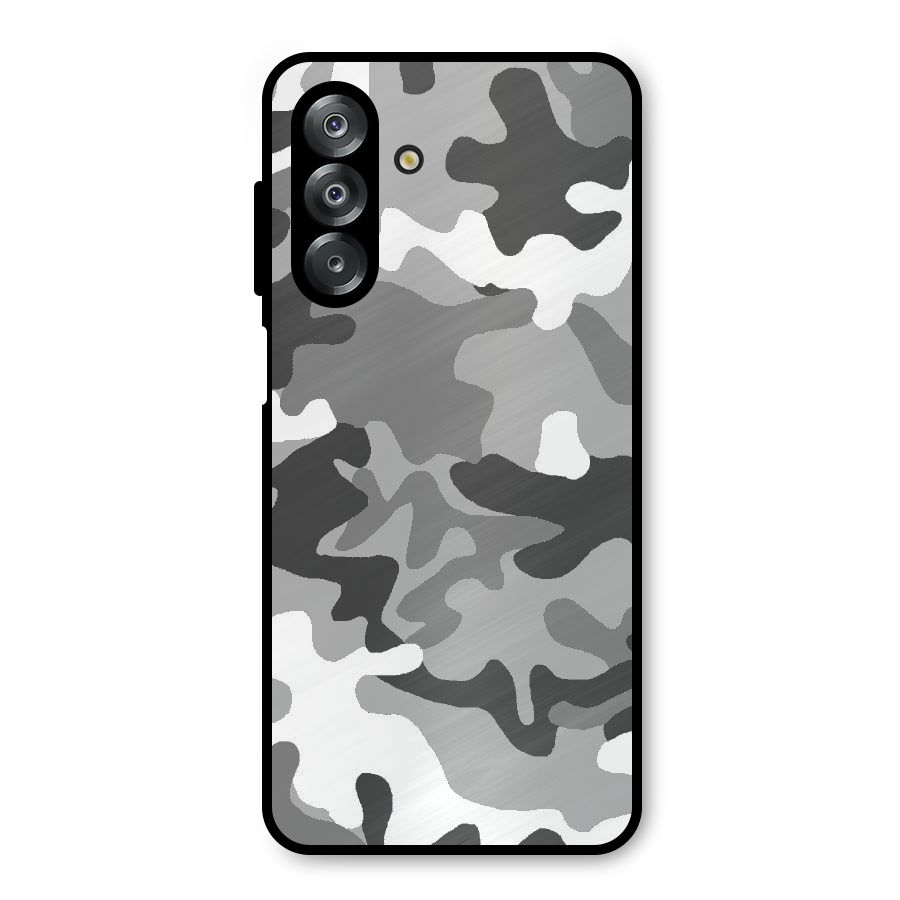 Grey Military Metal Back Case for Galaxy A26