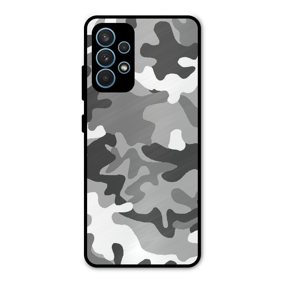 Grey Military Metal Back Case for Galaxy A32