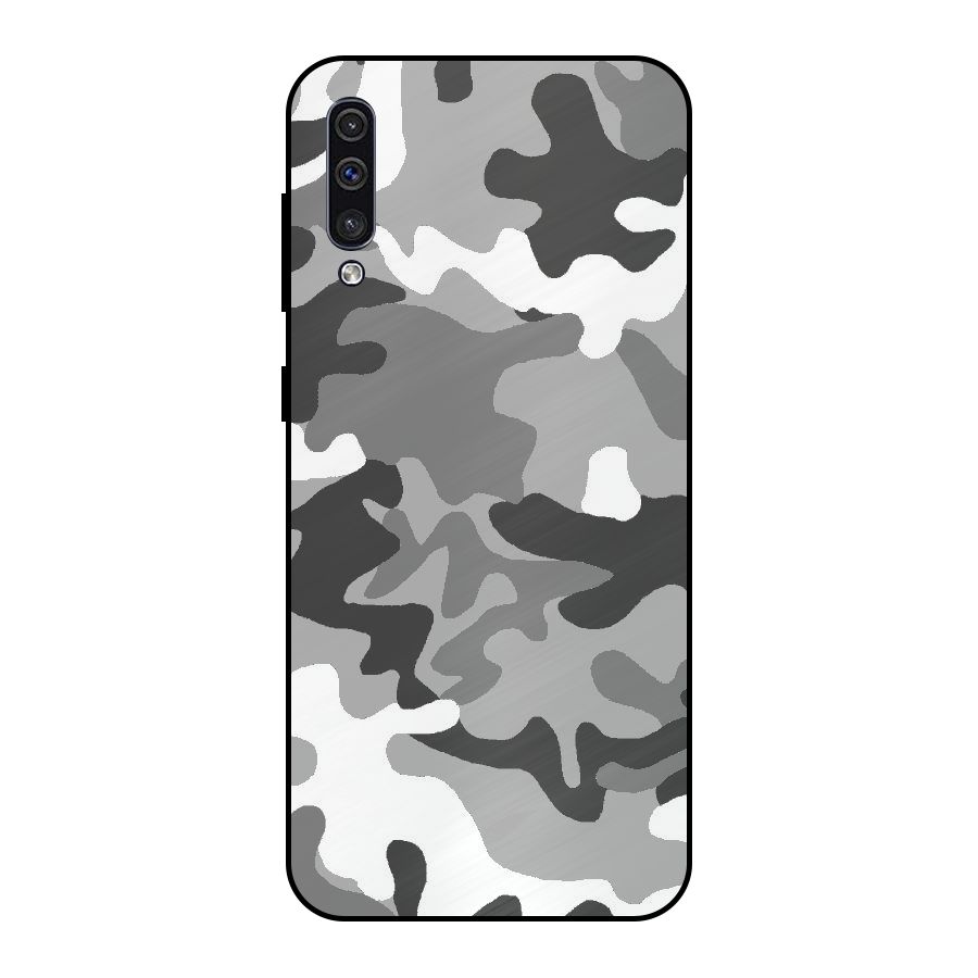 Grey Military Metal Back Case for Galaxy A50s