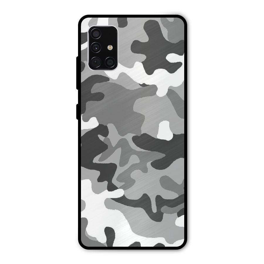 Grey Military Metal Back Case for Galaxy A51