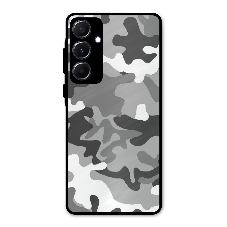 Grey Military Metal Back Case for Galaxy A55