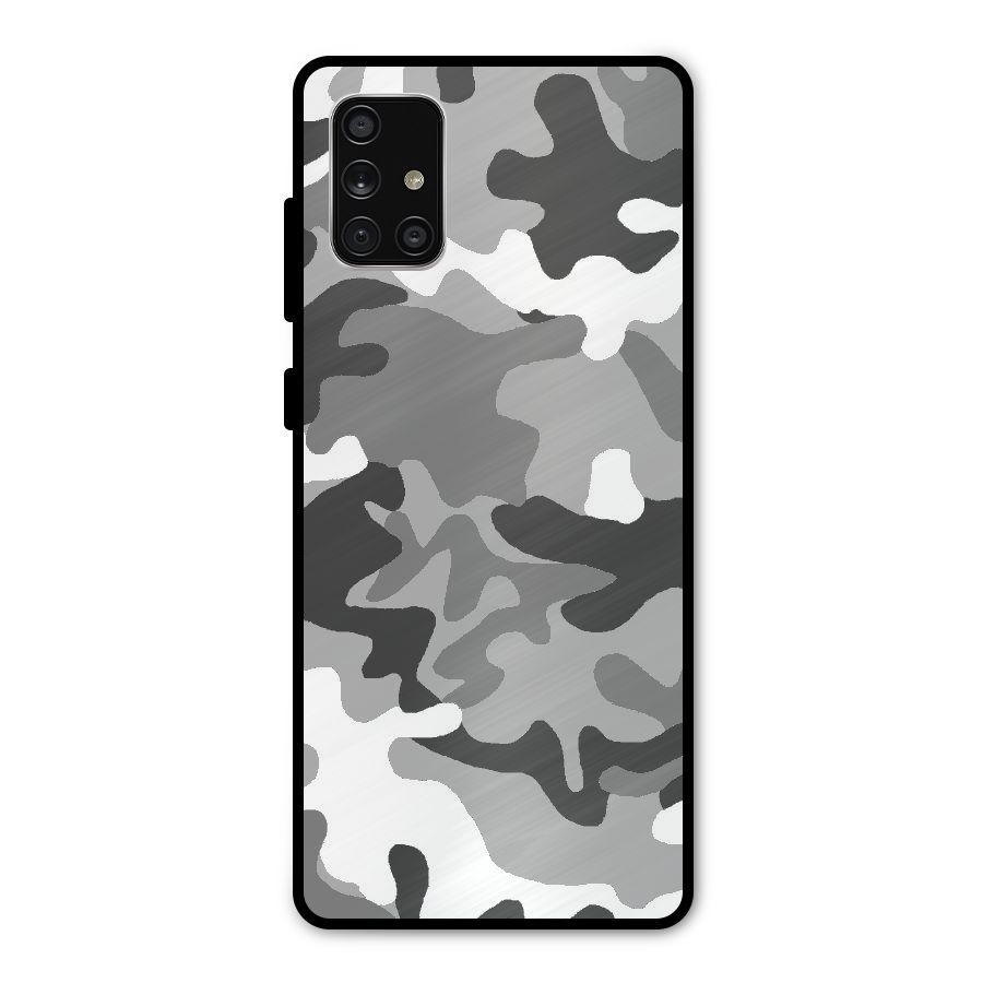 Grey Military Metal Back Case for Galaxy A71