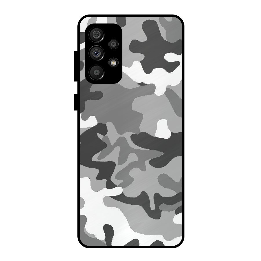Grey Military Metal Back Case for Galaxy A73 5G