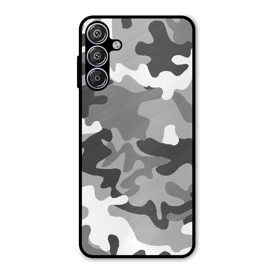 Grey Military Metal Back Case for Galaxy F15